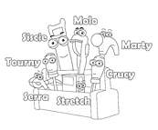 coloriage les noms de tous les outils de manny